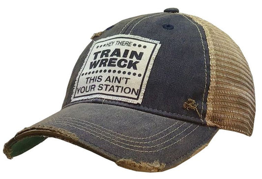 Train Wreck Trucker Hat