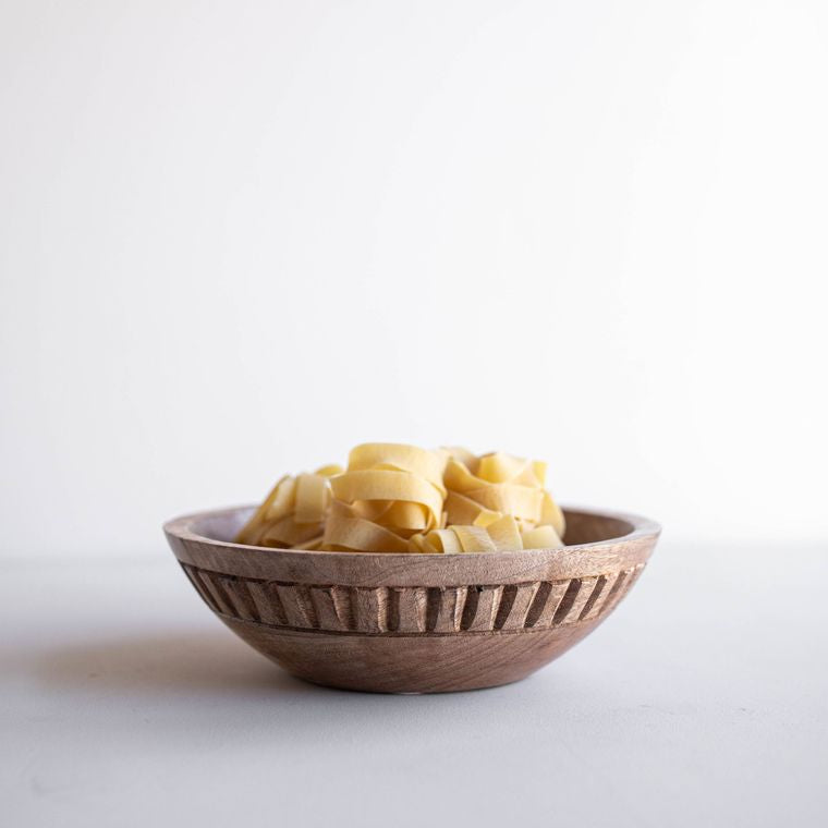 Mango Wood Hand Carved Bowl