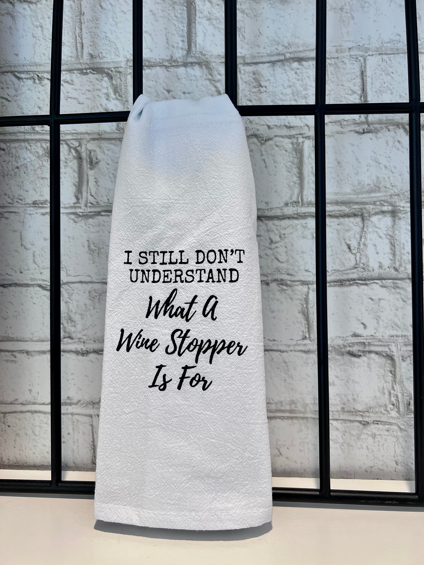 Wine Stopper Tea Towel