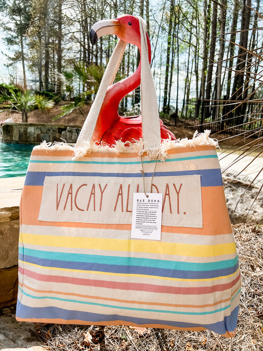 Rae Dunn VACAY ALL DAY Beach Bag