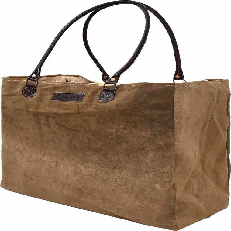 Recycled Military Tent Market Tote "Scatter Kindness"