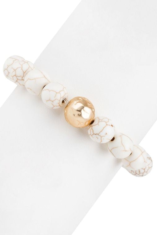 Josephina Natural Stone Stretch Bracelet