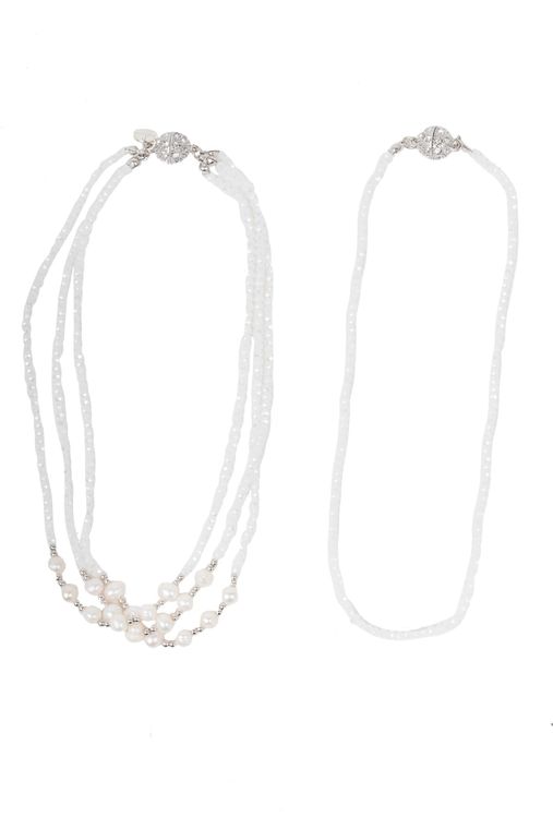 Socialite Convertible Crystal Necklace-WHITE