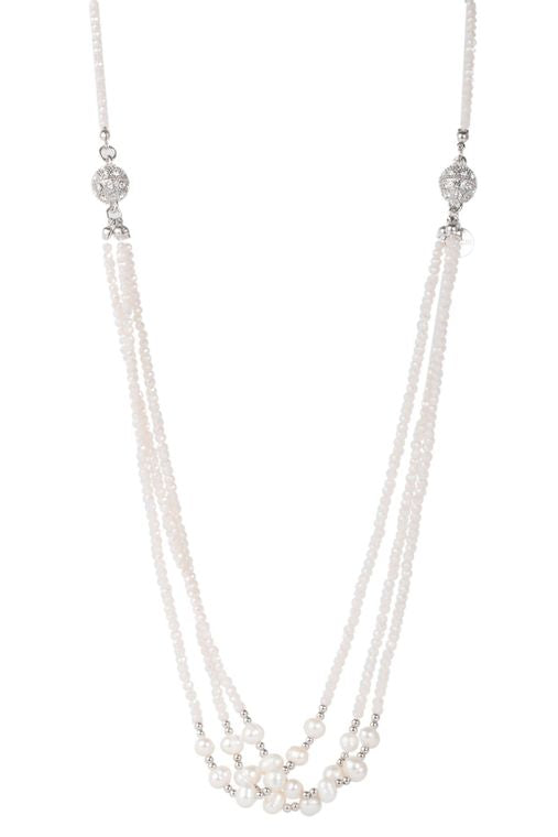 Socialite Convertible Crystal Necklace-GRAY