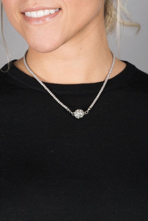 Socialite Convertible Crystal Necklace-GRAY